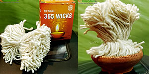 Karthikamasam Special 365 Wicks (Vattulu) 5Paks